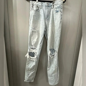 Pistola Jeans Womens Blue Denim Distressed Skinny Leg High Rise Size 26